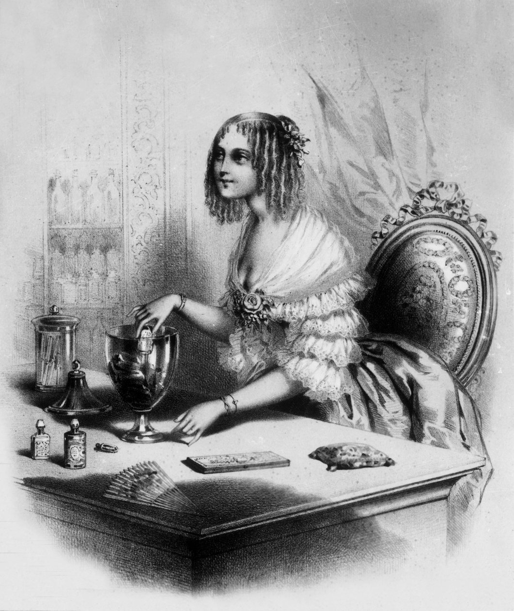Vendeuse de parfum à Paris - Celestin Deshayes