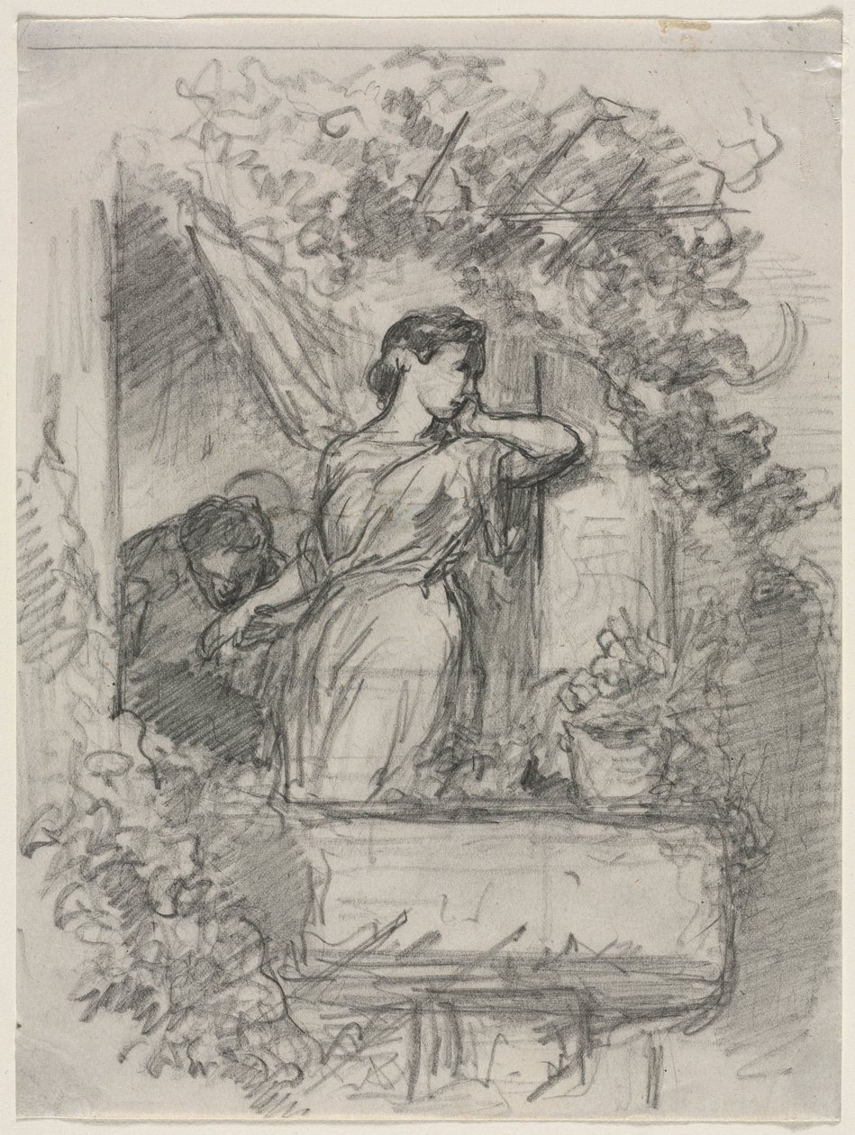 Sur le Balcon - Celestin Francois Nanteuil