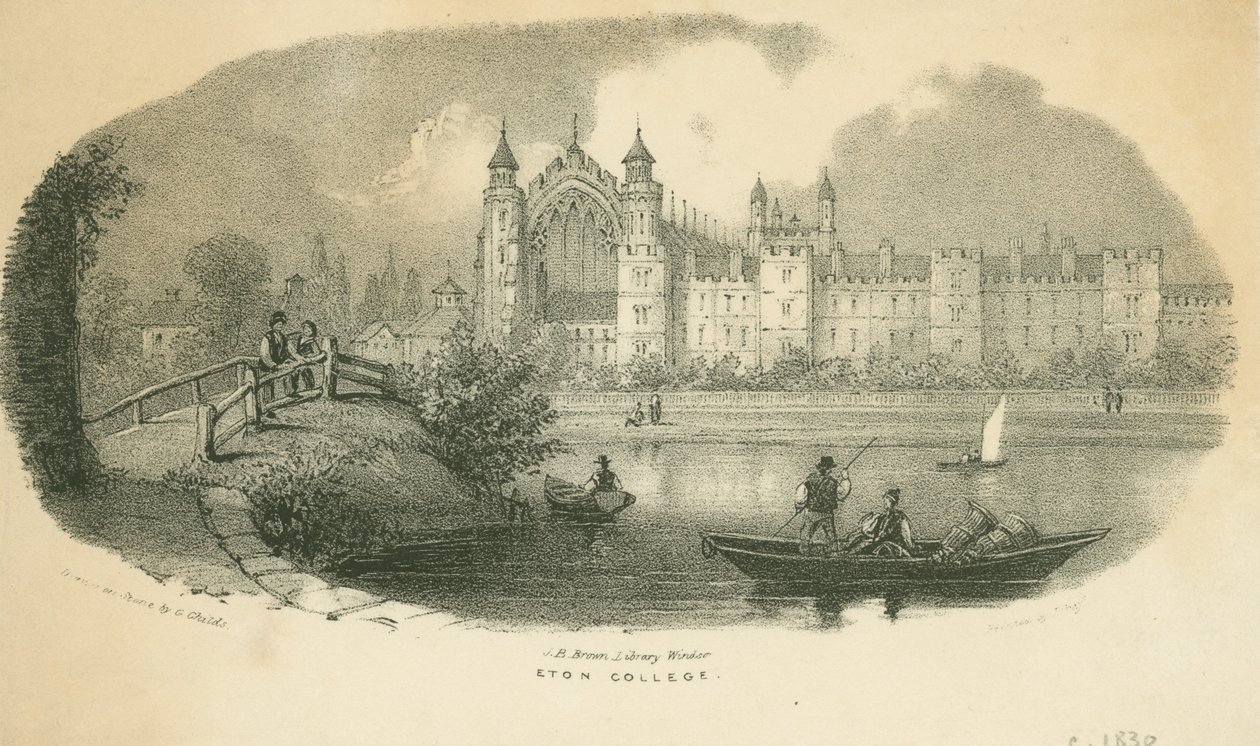 Eton College, vers 1830 - Cephas Grier Childs