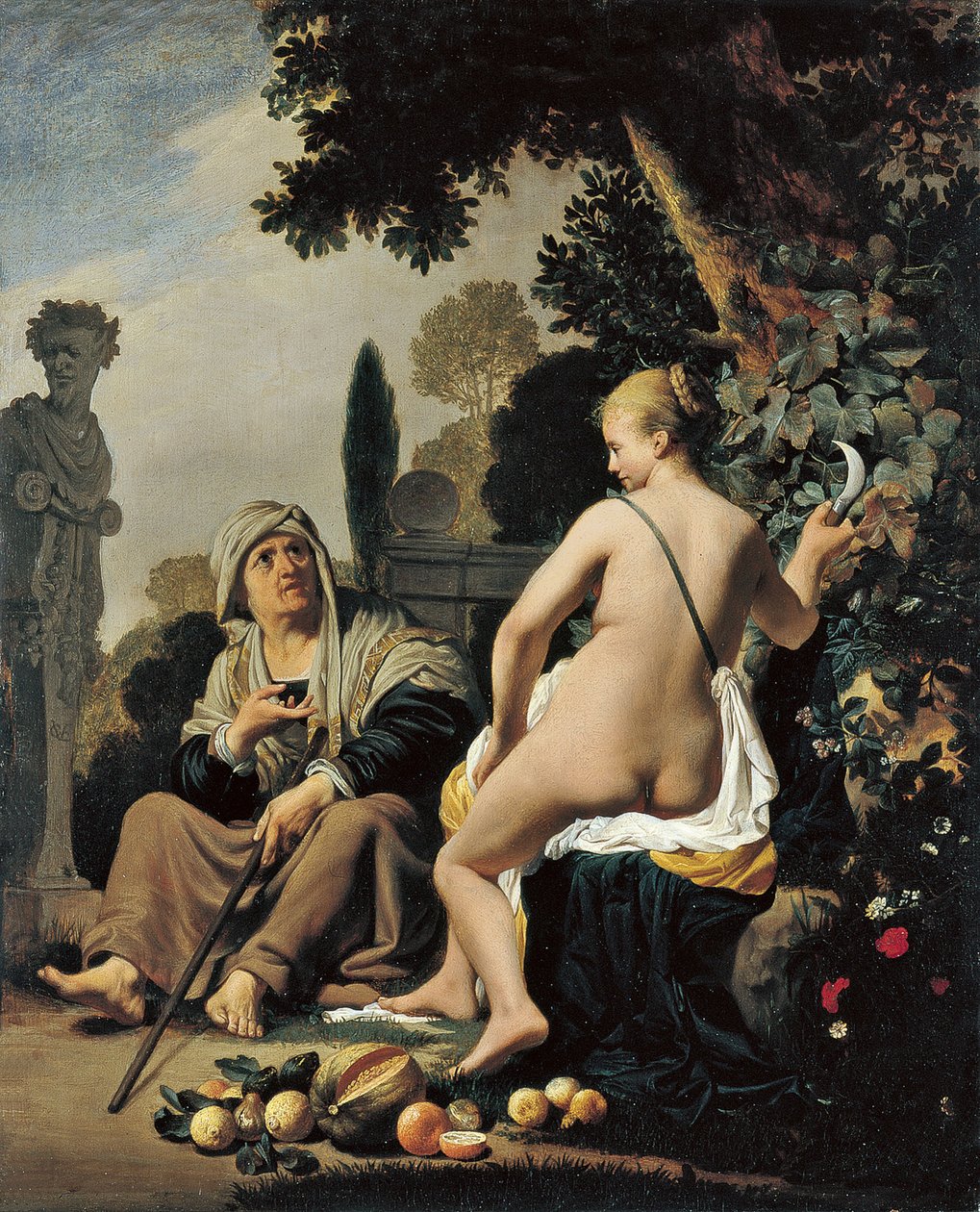 Vertumne et Pomone - Cesar Boetius van Everdingen