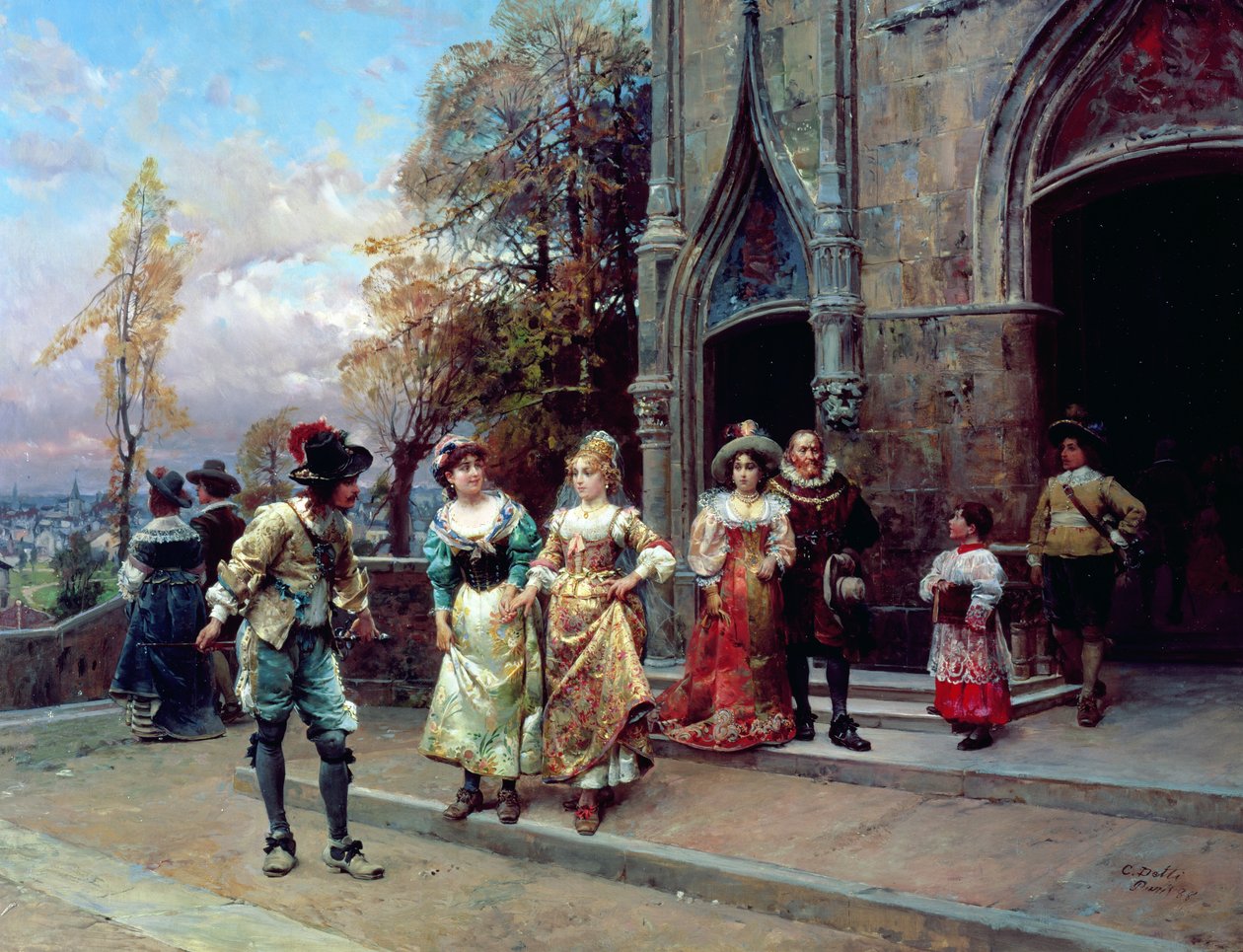 La Cour, 1888 - Cesare Auguste Detti