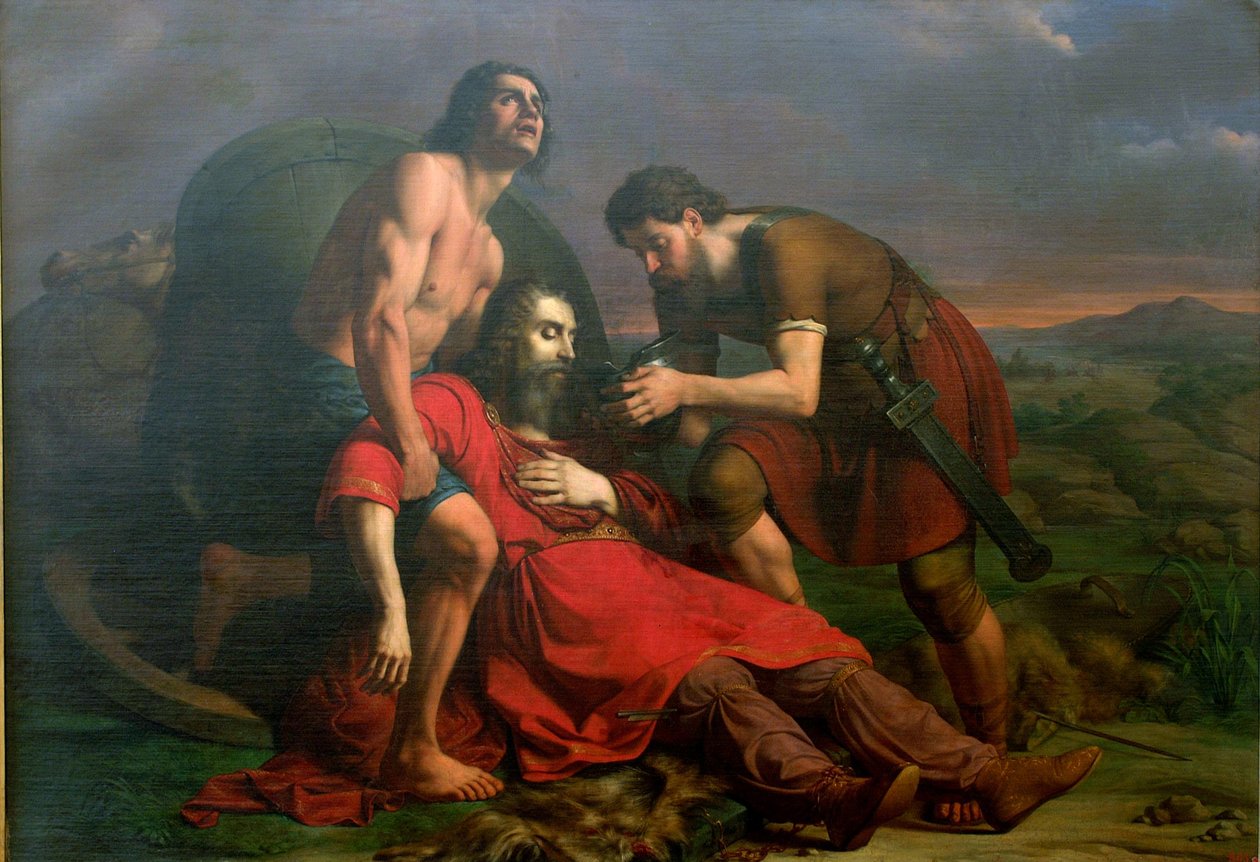 Polystratos et le Darius mourant, 1837 - Cesare Masini