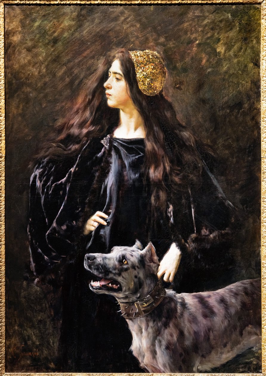 Une Dame avec un Chien - Cesare Saccaggi