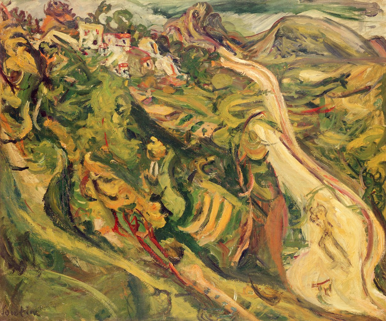 Paysage - La route, 1922 - Chaim Soutine