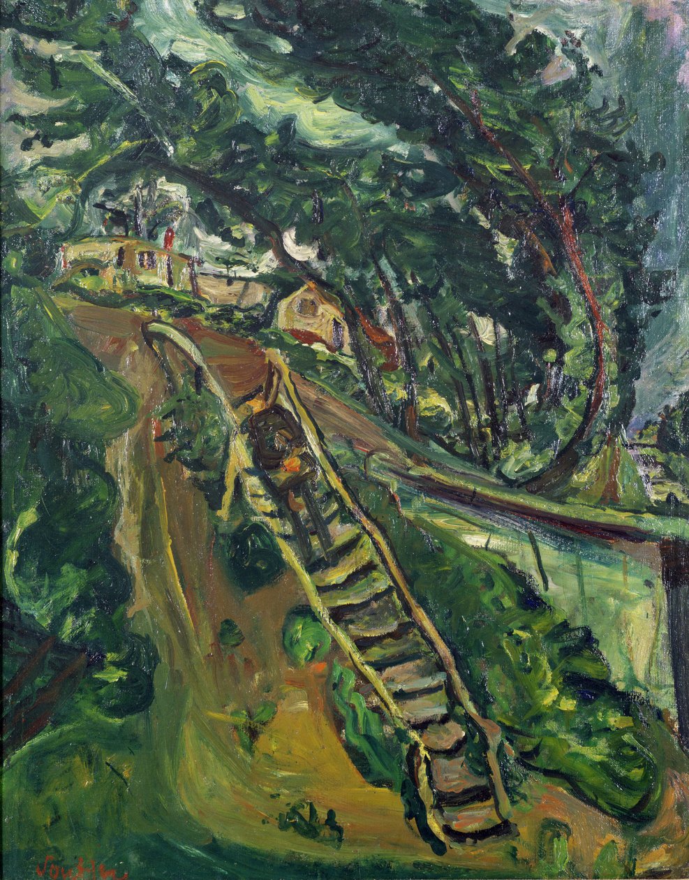 Homme descendant les escaliers, 1922-3 - Chaim Soutine