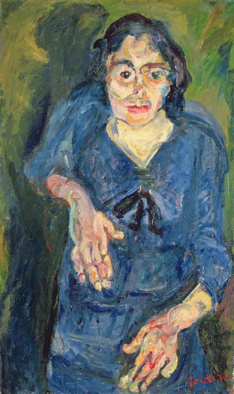 Portrait - Femme en bleu - Chaim Soutine