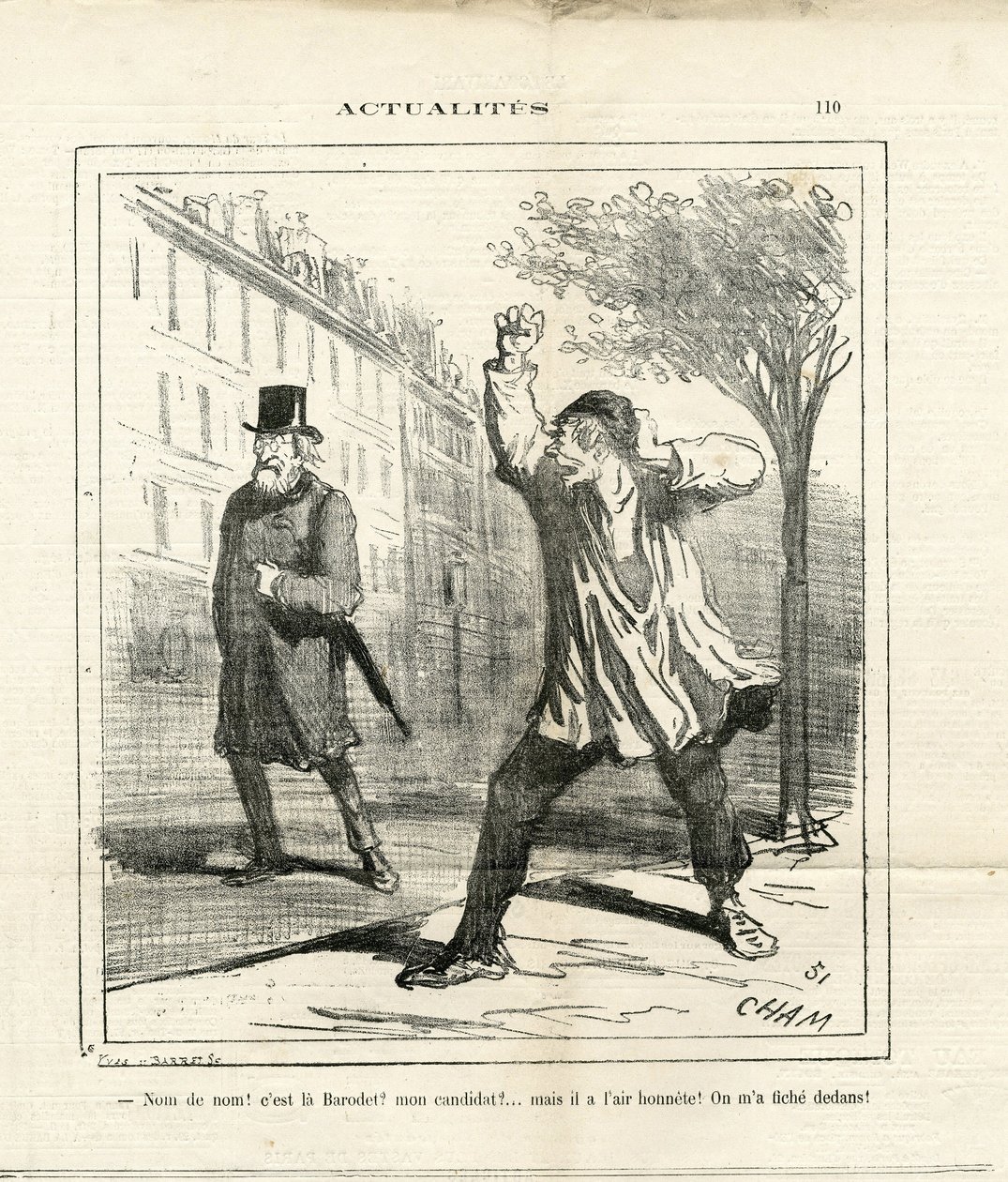Illustration de Cham (1819-1879) dans Le Charivari - Amédée de Noé
