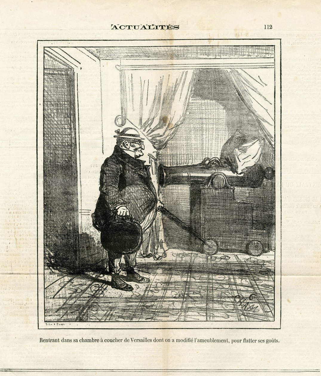 Illustration de Cham dans Le Charivari - Amédée de Noé