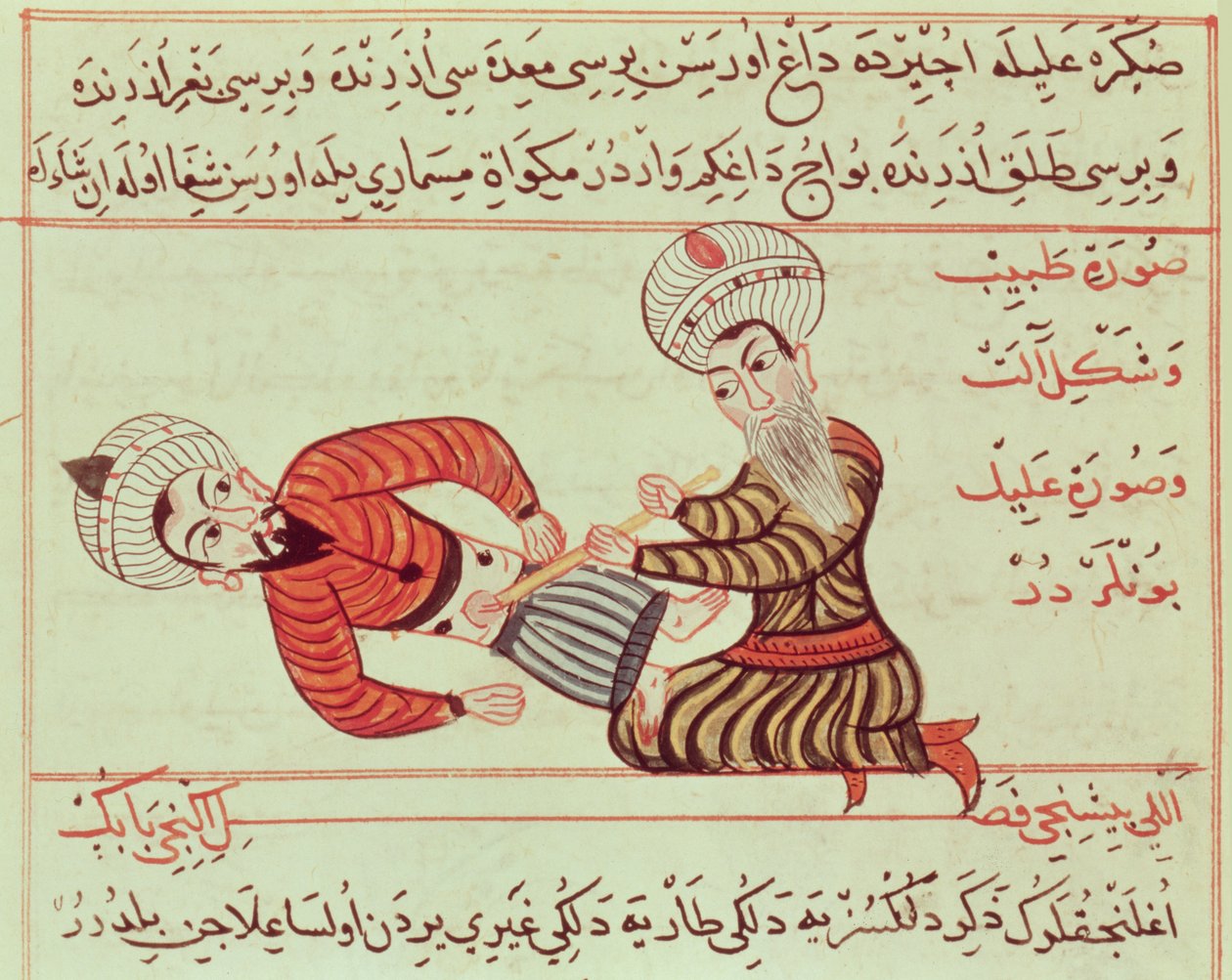Ms Sup Turc 693 fol.95 Ponction chirurgicale de la cavité abdominale pour l
