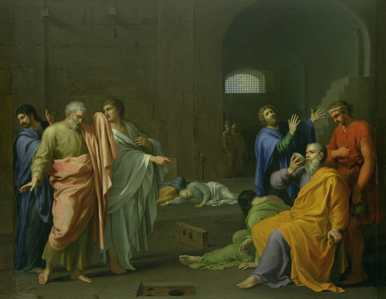 La Mort de Socrate (469-399 av. J.-C.) c.1650 - Charles Alphonse Dufresnoy