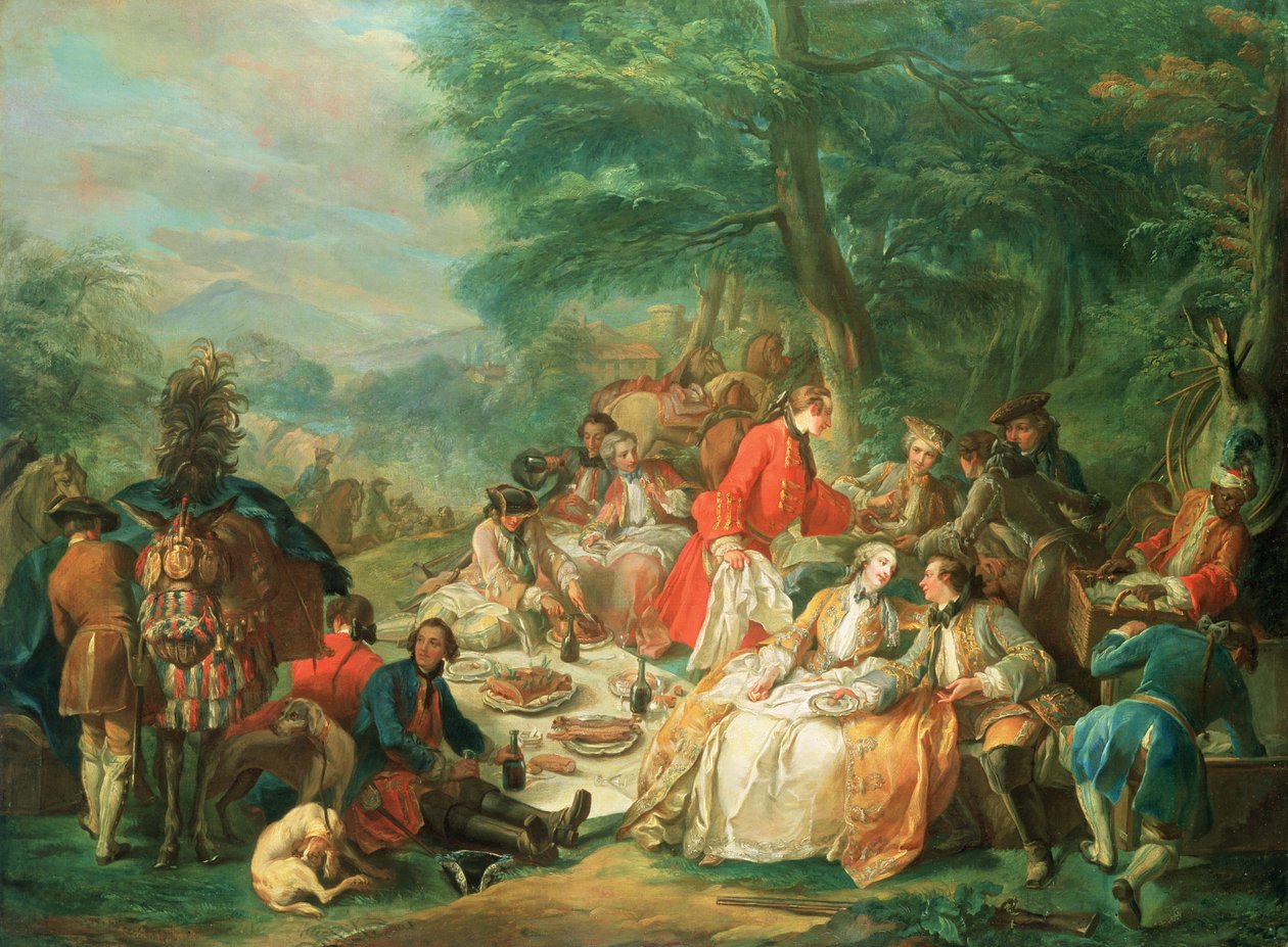 La Chasse, 18ème siècle - Charles Amedee Philippe van Loo