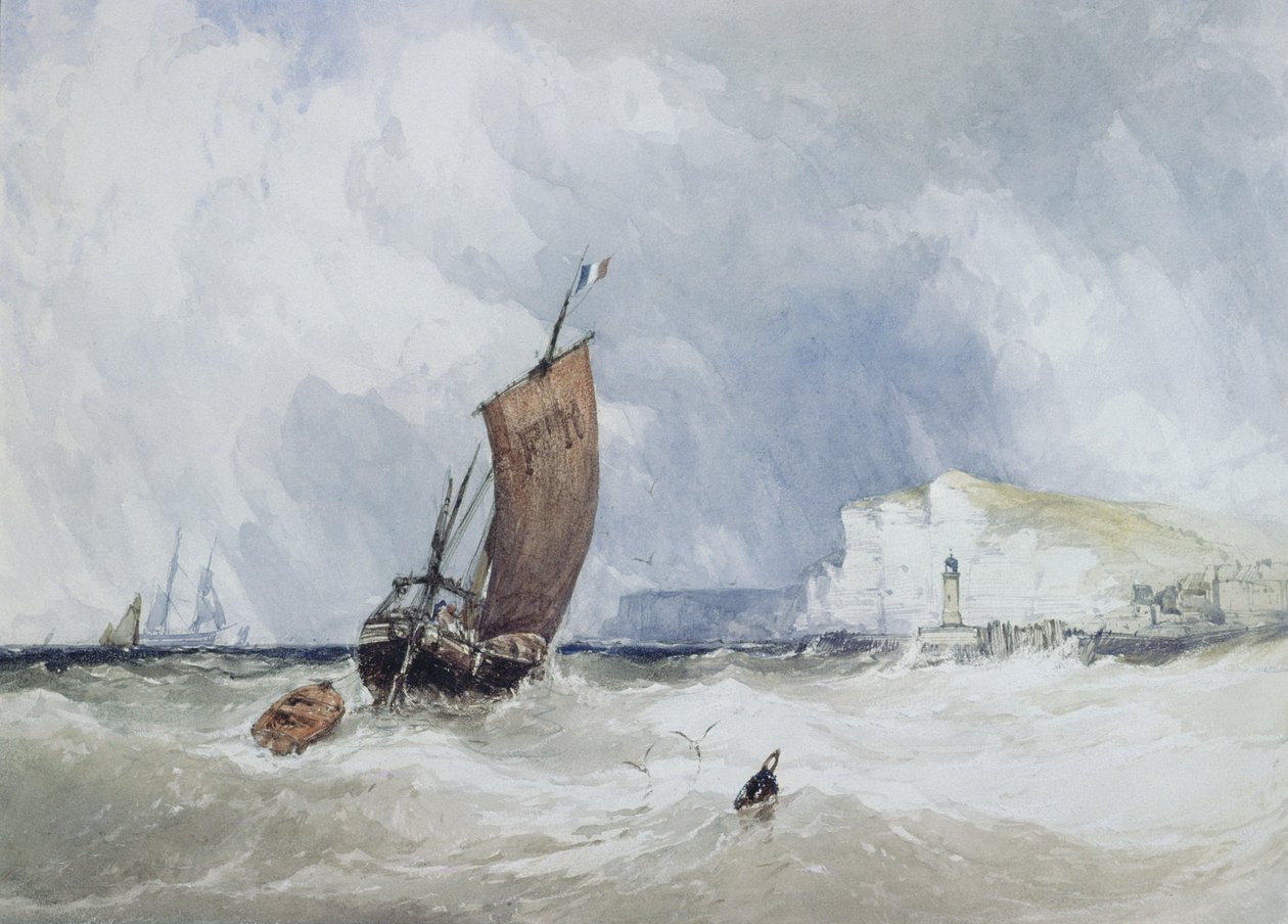 Le bateau pilote au large de Fécamp, Normandie - Charles Bentley