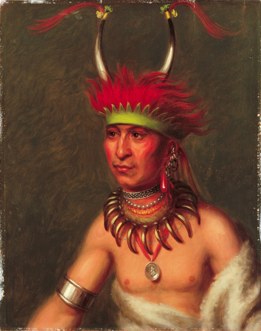 Monchousia (Plume blanche), Kansa - Charles Bird King