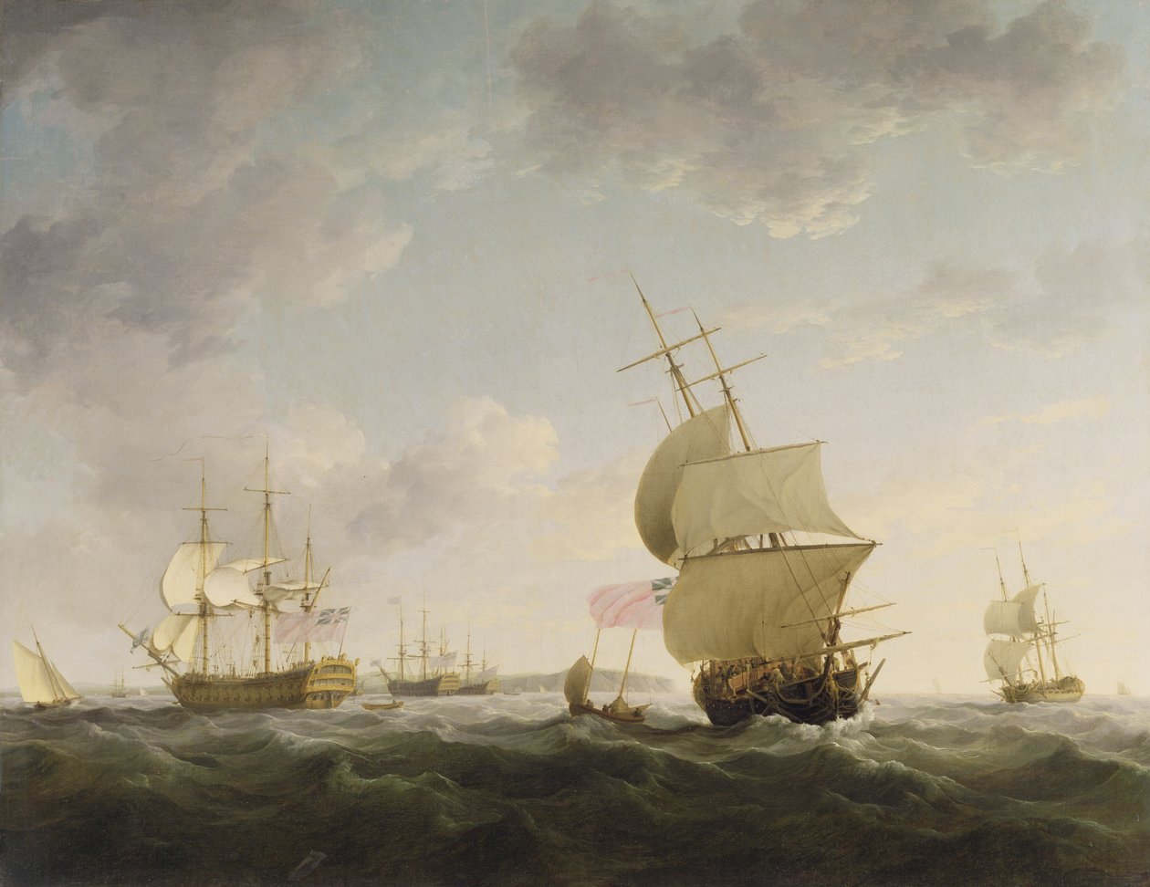 Navigation dans la Manche, c.1755 - Charles Brooking