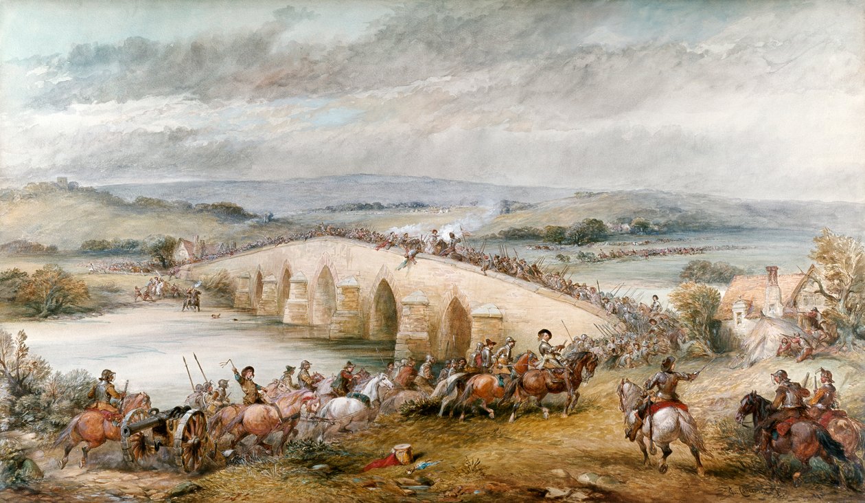 La bataille de Preston et Walton, 17 août 1648, 1877 - Charles Cattermole