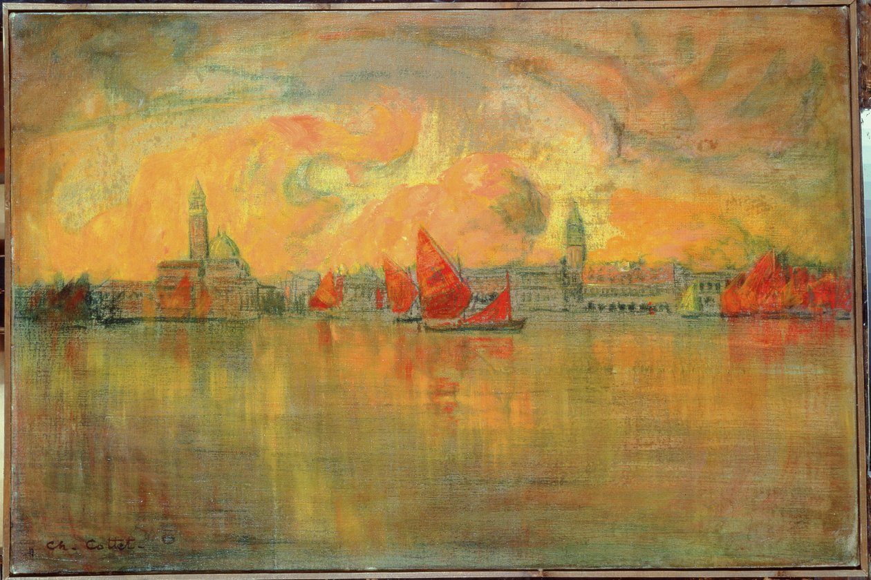 Vue de Venise depuis la mer, 1896 - Charles Cottet