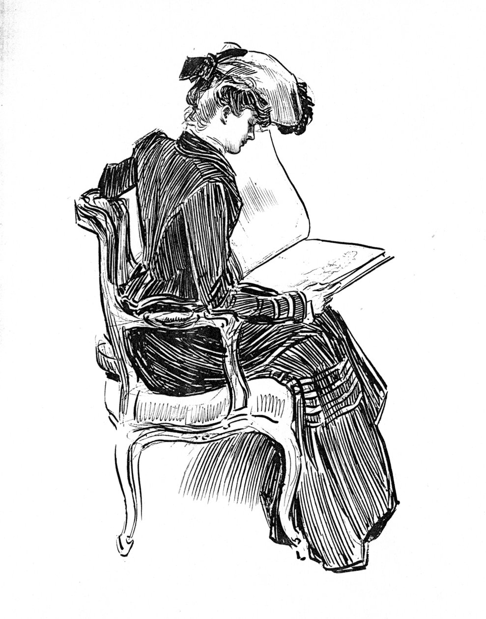 Une fille Gibson, vers 1902 - Charles Dana Gibson