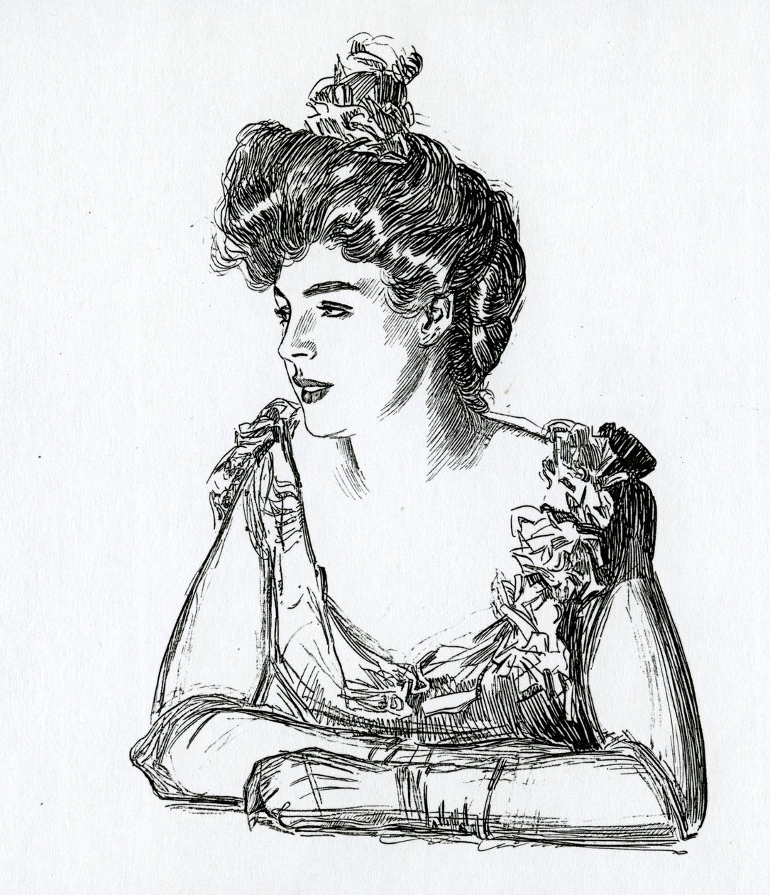 Une fille Gibson, vers 1902 - Charles Dana Gibson