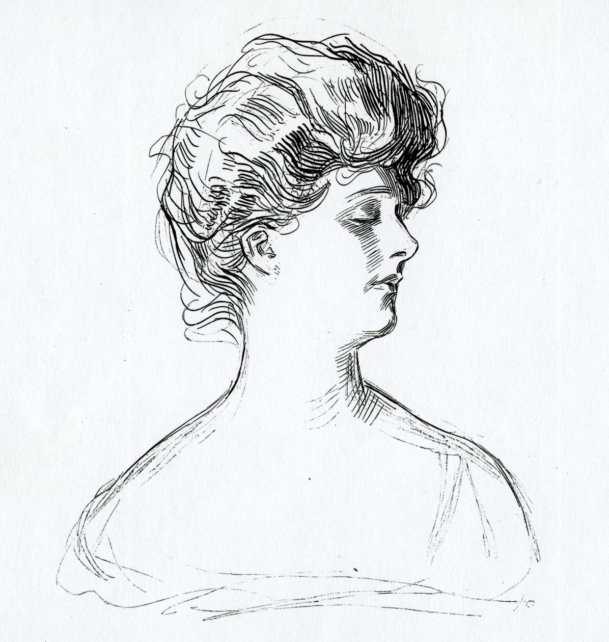 Une fille Gibson, vers 1902 - Charles Dana Gibson