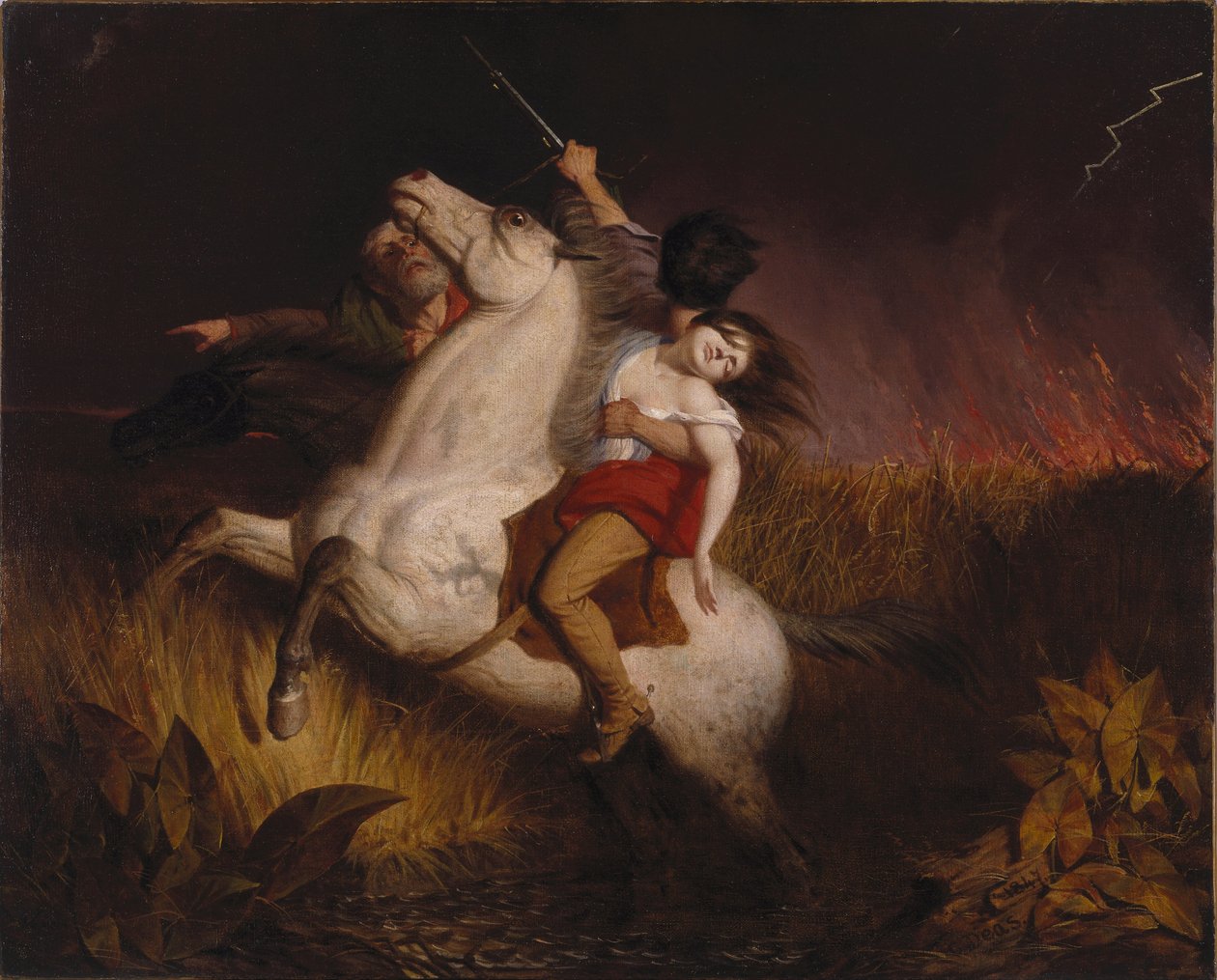Prairie en feu - Charles Deas