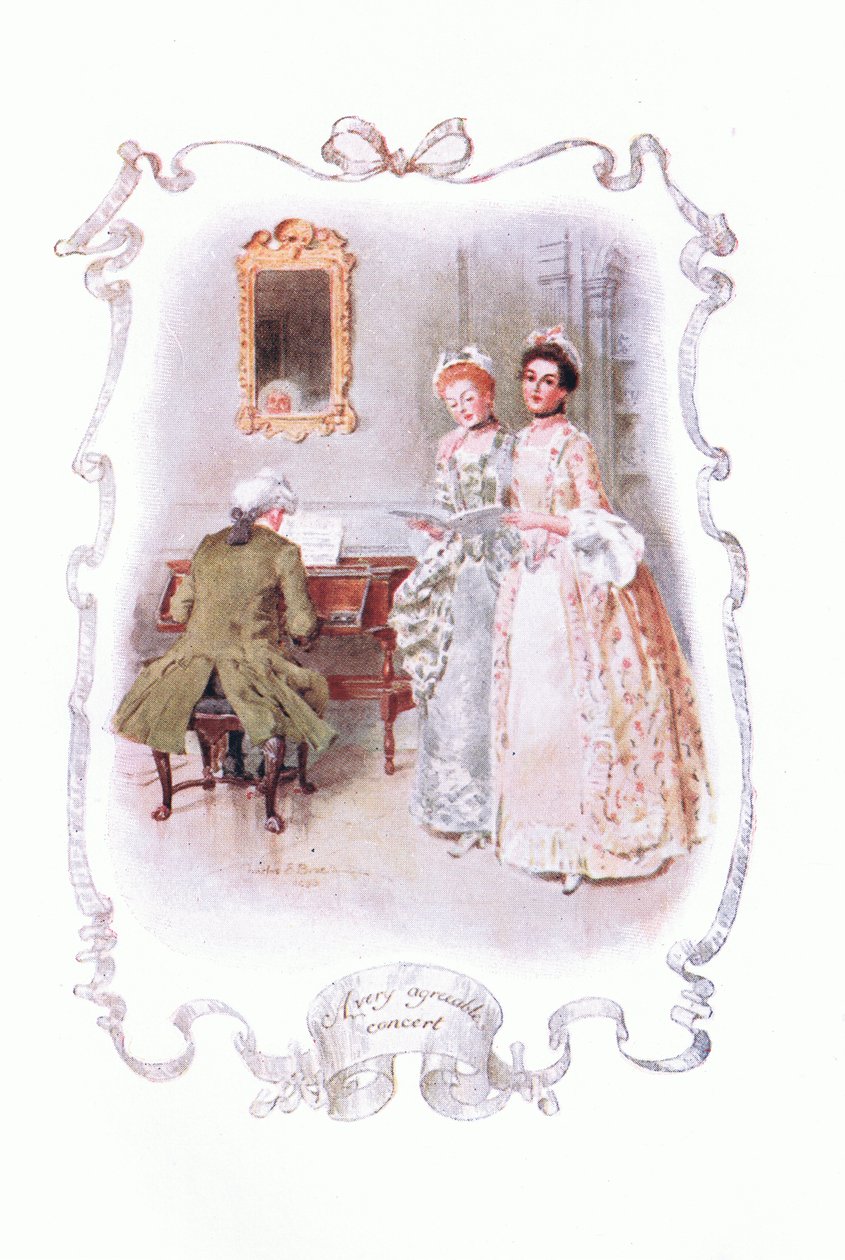 Un concert très agréable, de The Vicar of Wakefield publié par J M Dent & Son Ltd, années 1920 - Charles Edmund Brock