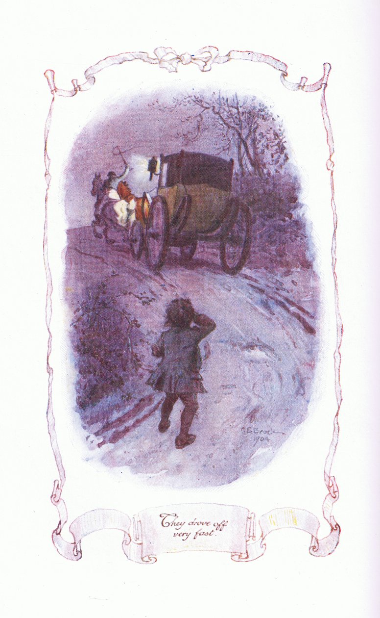 Ils sont partis très vite, de The Vicar of Wakefield publié par J M Dent & Son Ltd, années 1920 - Charles Edmund Brock