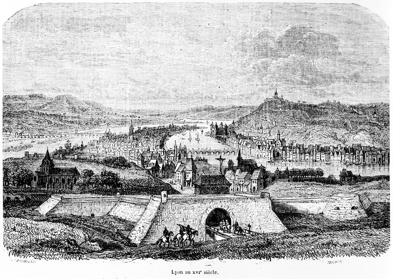 Lyon au 16ème siècle, 1856 - Charles Francois Daubigny