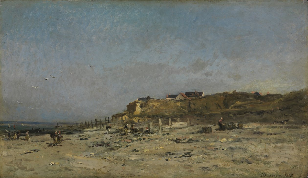 Plage de Villerville, Normandie - Charles Francois Daubigny