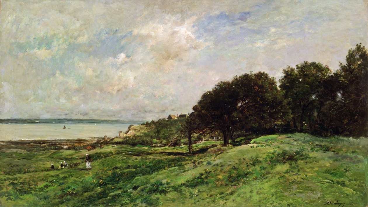 La côte de Villerville, 1875 - Charles Francois Daubigny