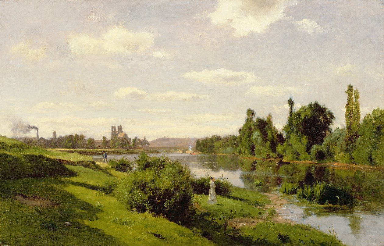 La Seine à Mantes, vers 1856 - Charles Francois Daubigny