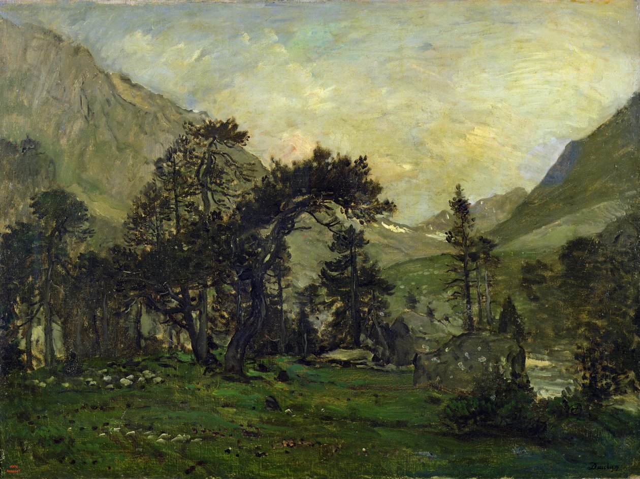 La Mahoura à Cauterets - Charles Francois Daubigny