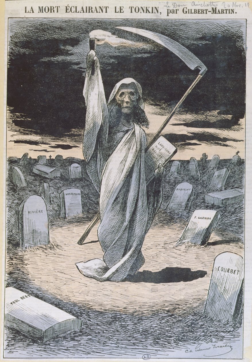 La mort illuminant Tonkin, illustration du magazine 