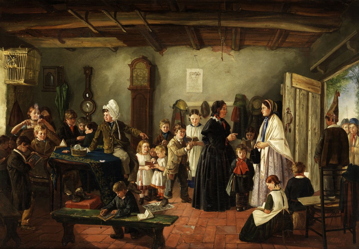 La visite dans la salle de classe - Charles Hunt