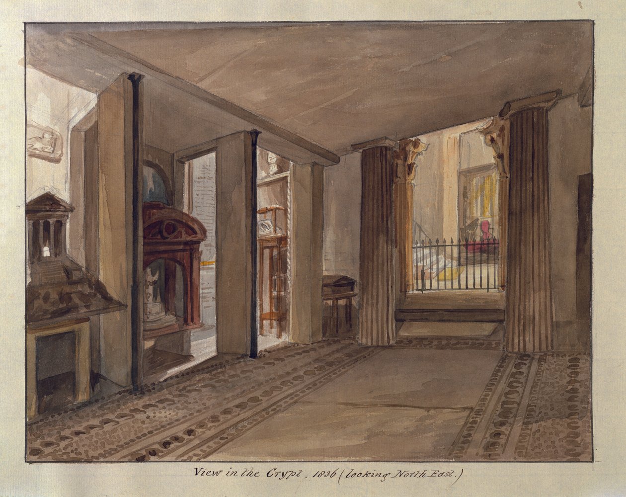 La crypte égyptienne, 1836 - Charles James Richardson