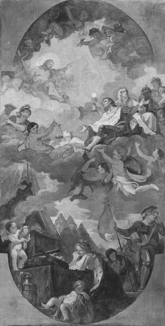 Apothéose de Saint Louis, esquisse pour le plafond de l