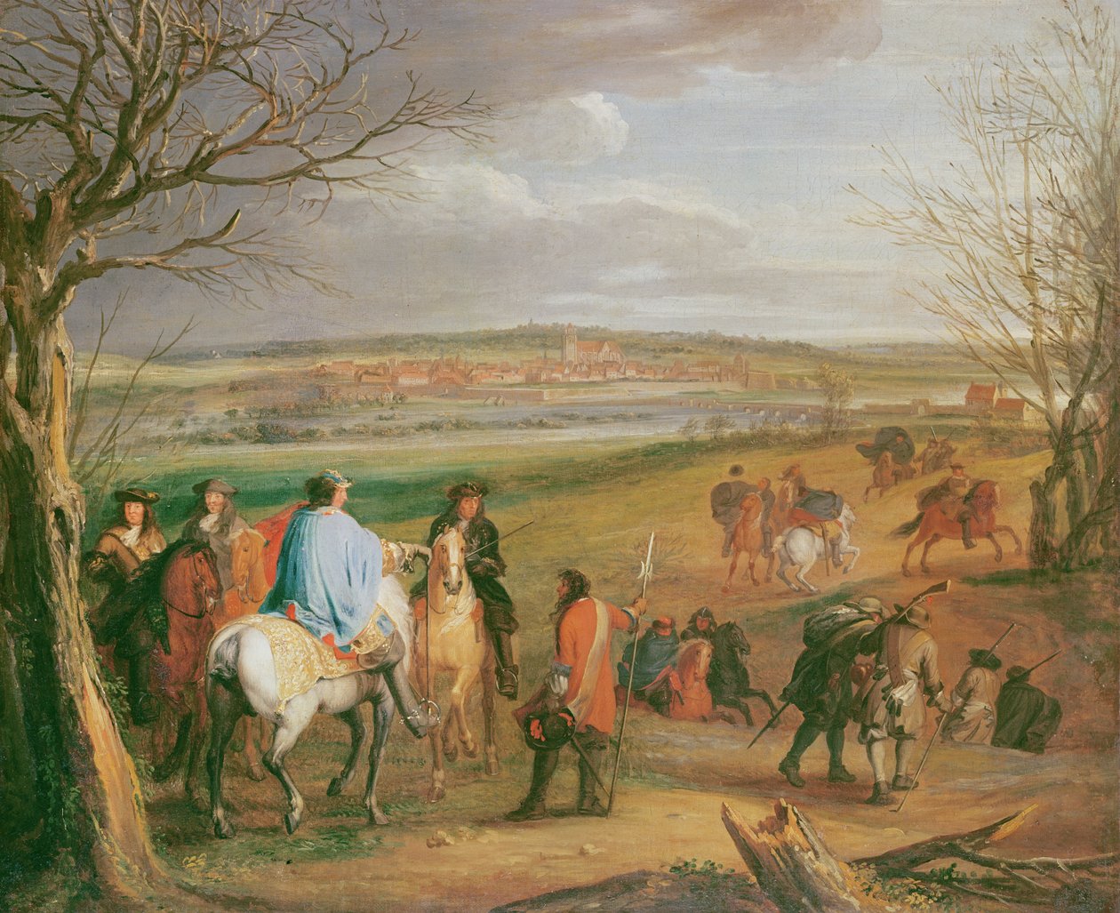 Louis XIV (1638-1715), Roi de France et de Navarre, devant la ville de Dôle - Charles Le Brun