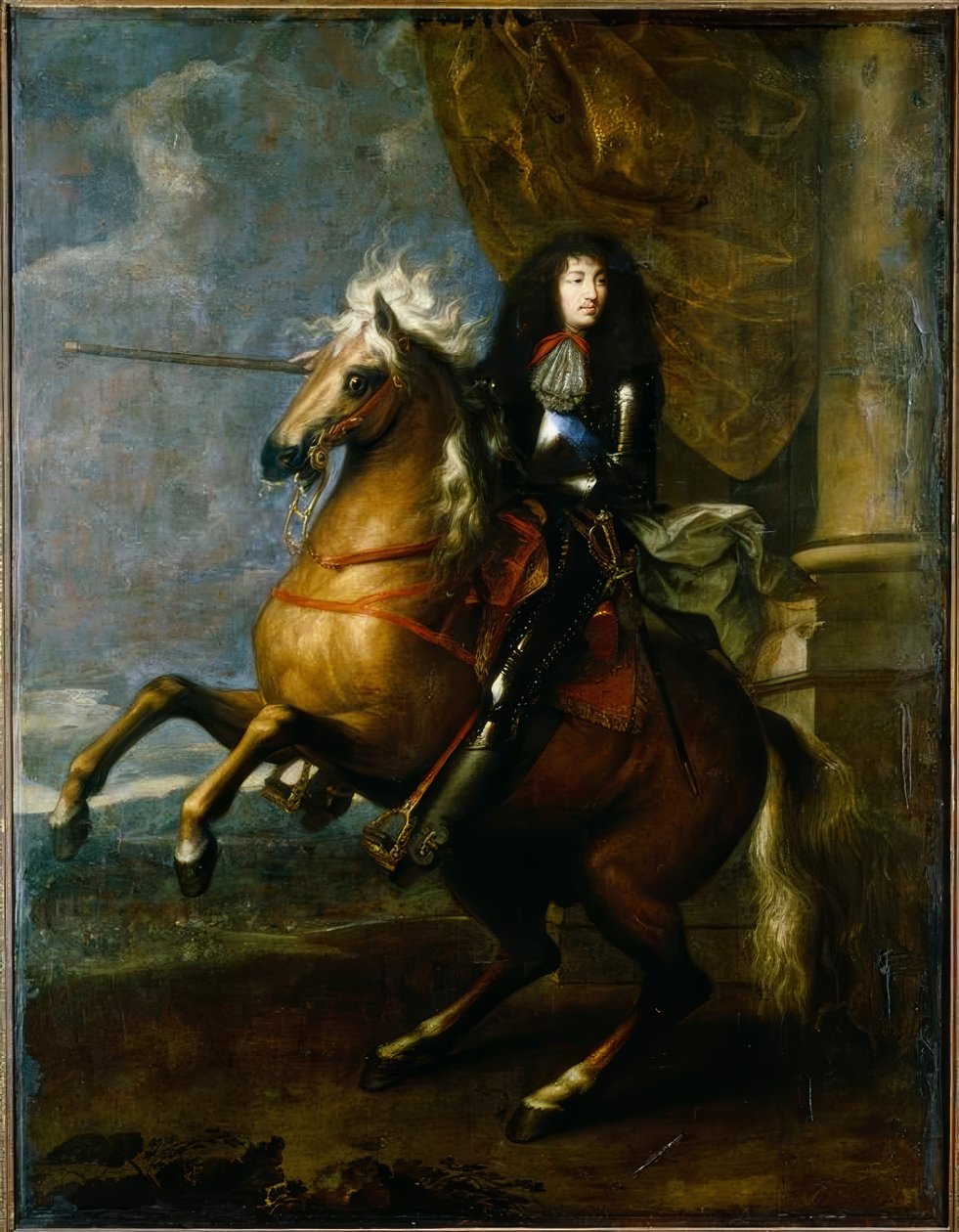 Louis XIV de France, portrait équestre - Charles Le Brun