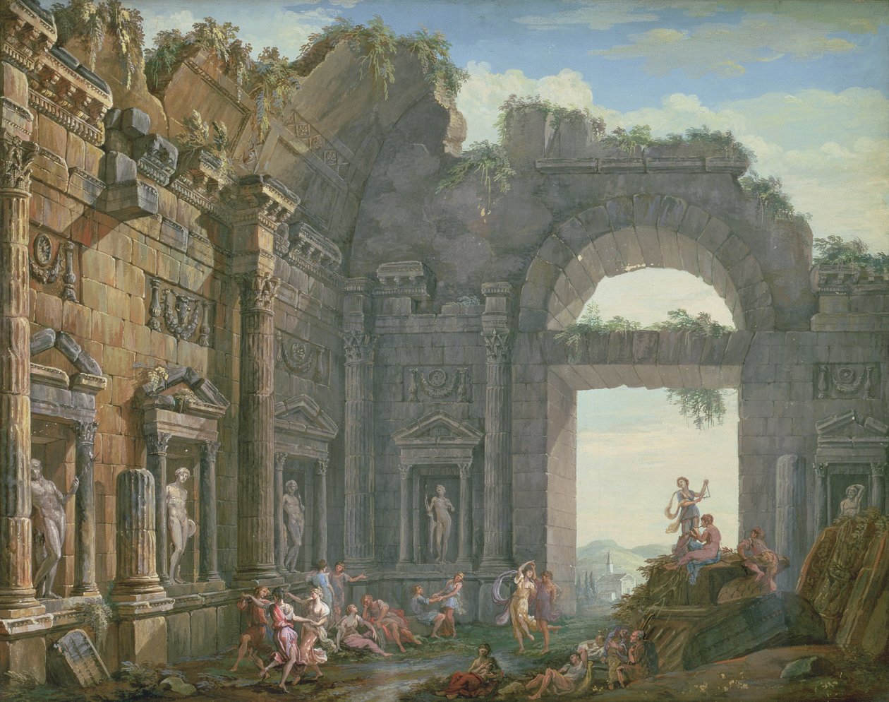 Ruines architecturales - Charles Louis Clerisseau