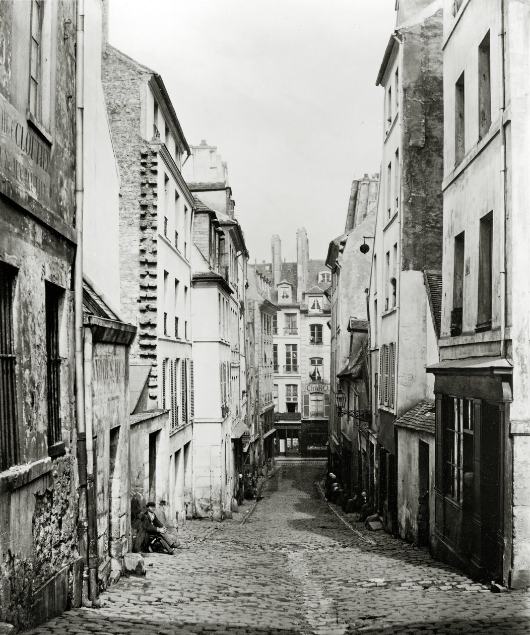 Rue du Bon-Puits, de la Rue Traversine, Paris, 1858-78 - Charles Marville