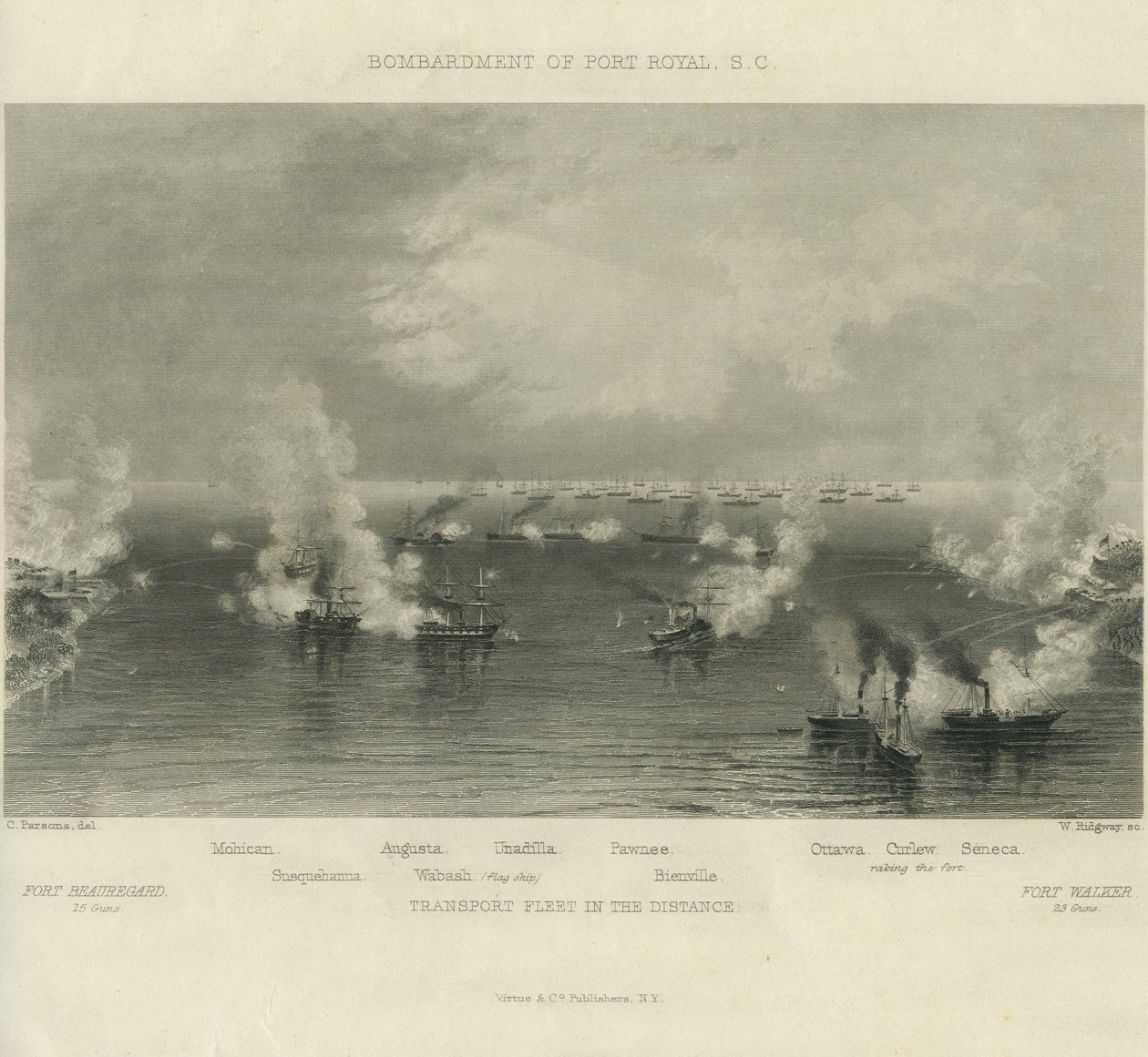 Bombardement de Port Royal, S.C. - Charles Parsons
