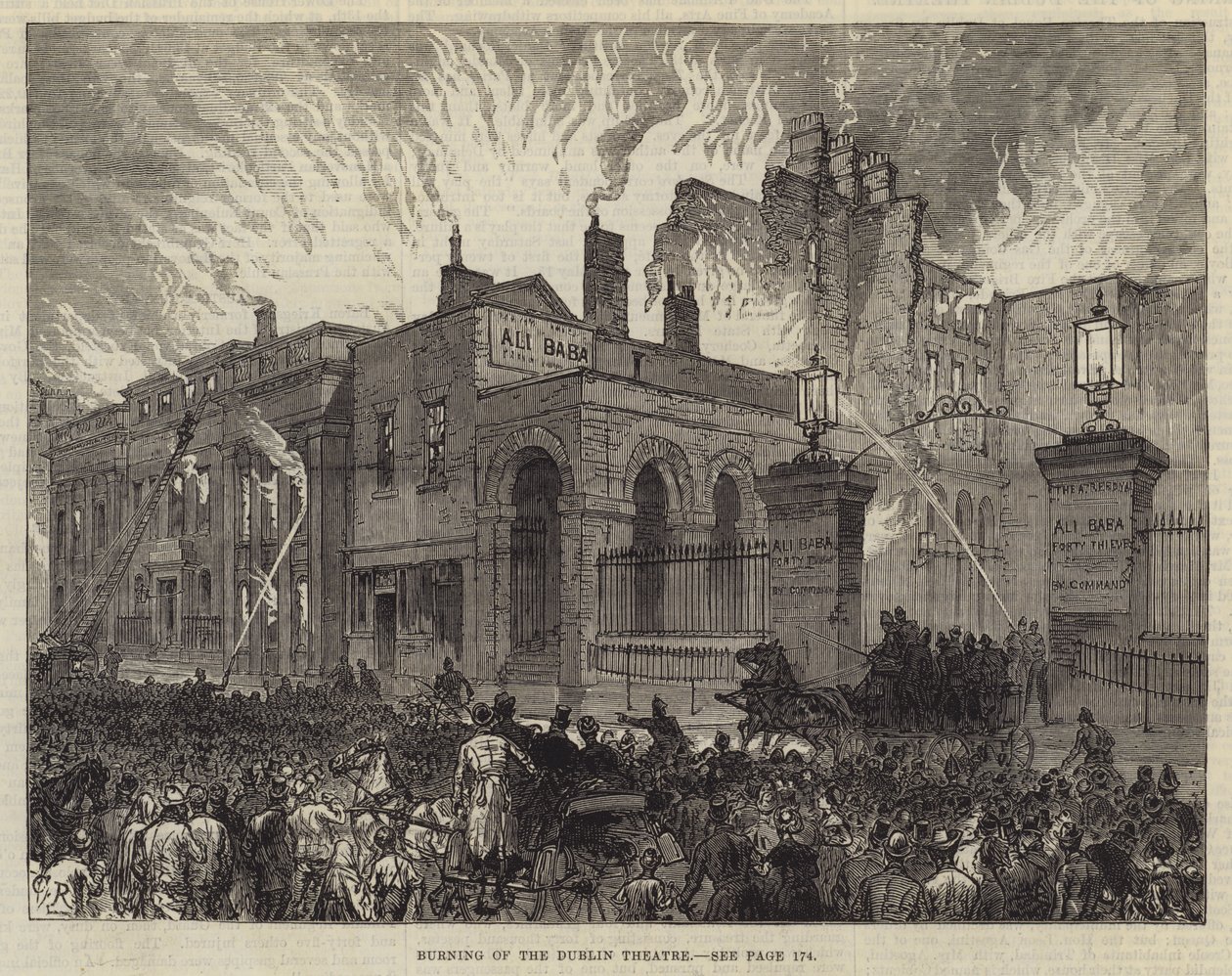 Incendie du théâtre de Dublin - Sir John Charles Robinson