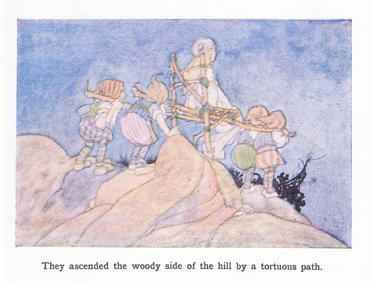 Ils montèrent le côté boisé de la colline par un chemin tortueux - Charles Robinson