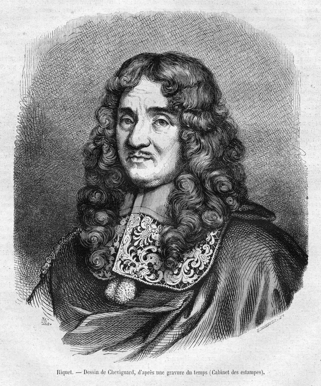 portrait gravé - Charles Tamisier Lechevallier Chevignard