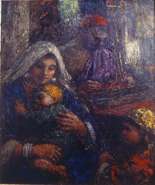 Famille du Cachemire - Charles William Bartlett
