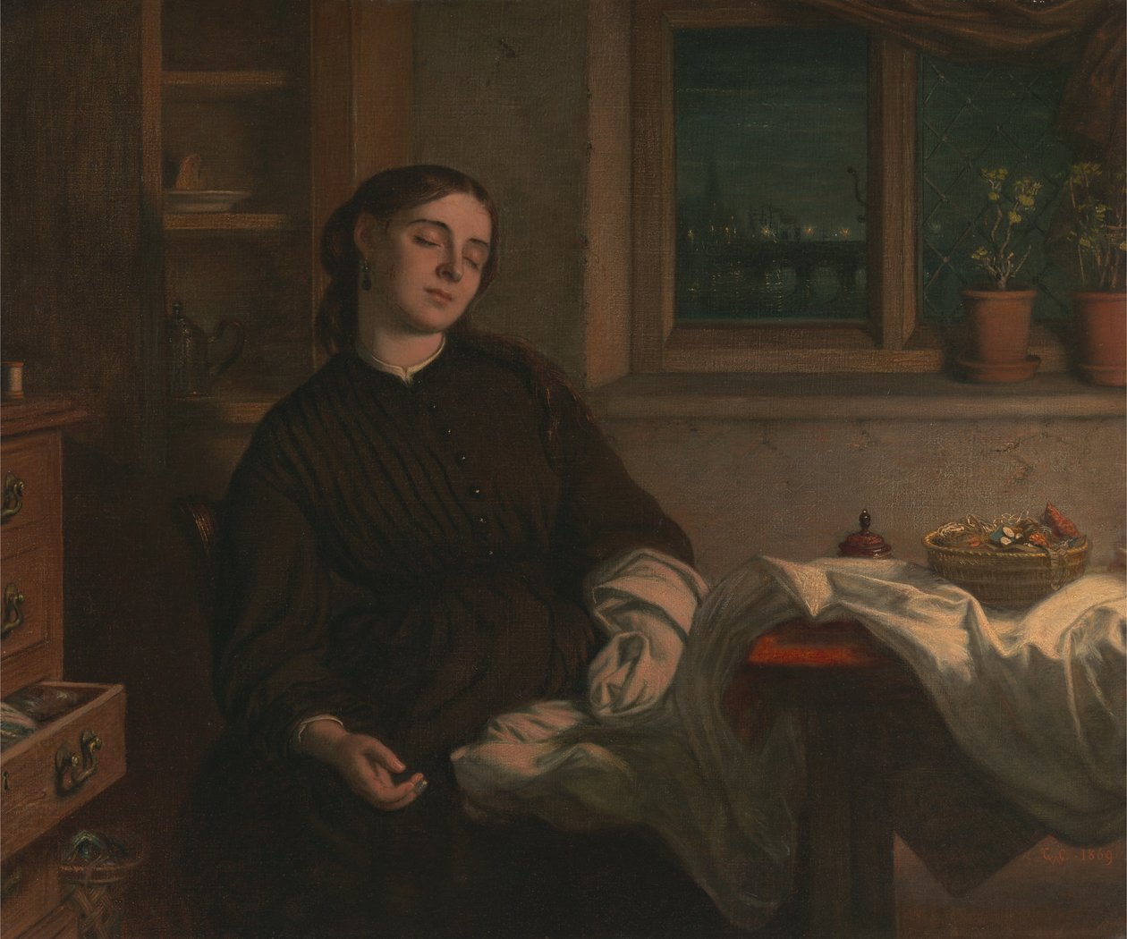 Rêves à la maison - Charles West Cope