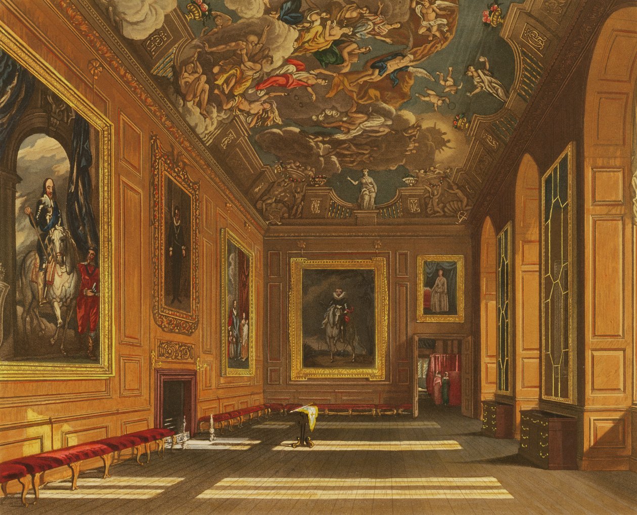 Chambre de présence de la Reine, Château de Windsor, de 