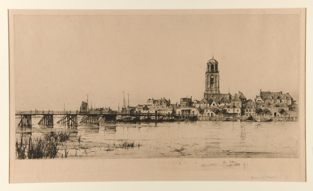 Deventer (Scène de port) - Charles A. Platt