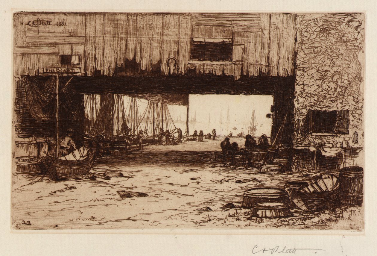 Poissonneries--Intérieur - Charles A. Platt