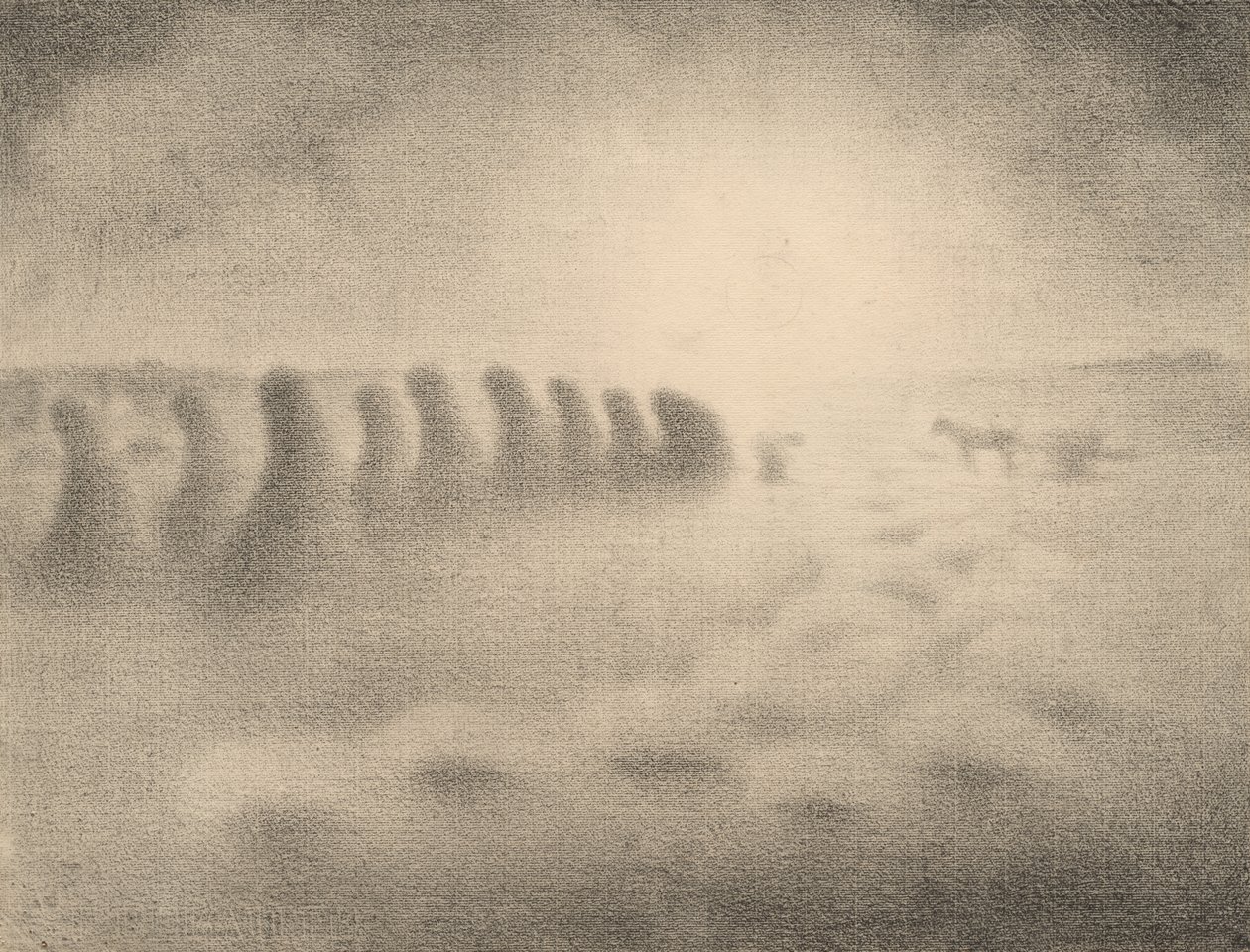 Fin de la récolte - Charles Angrand