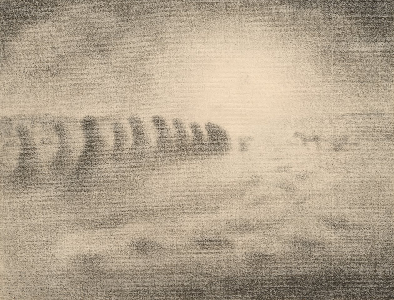 Fin de la récolte, années 1890 - Charles Angrand